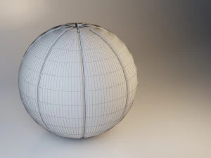 Moderner Polsterhocker aus Textil-Apple-Sofa 3D Modell