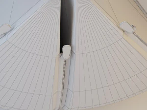 Moderner Polsterhocker aus Textil-Apple-Sofa 3D Modell