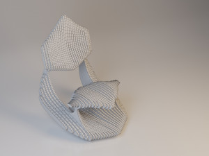 modern parametric plastic chair 3Dモデル