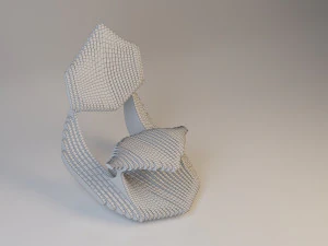 modern parametric plastic chair 3D Model