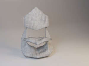 modern parametric plastic chair 3Dモデル