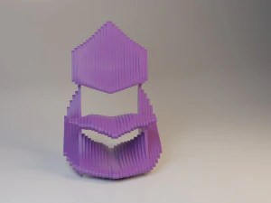 modern parametric plastic chair 3D Model