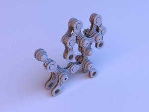 metal constructor dog 3d 3D Model