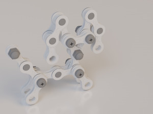metal constructor dog 3d 3D 모델