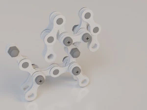 metal constructor dog 3d 3D Model