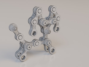 metal constructor dog 3d 3D 모델