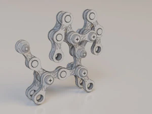 metal constructor dog 3d 3D Model