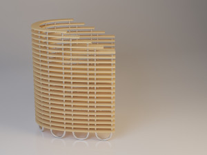 parametric wood classic chair 3D 모델