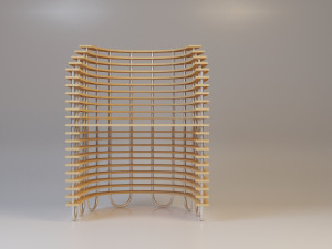 parametric wood classic chair 3D 모델