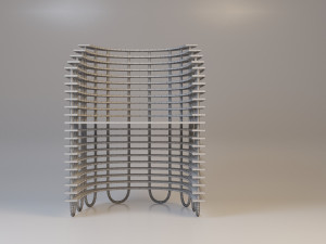 parametric wood classic chair 3D 모델