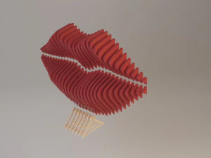 design de l&aacute;bios de cabide Modelo 3D