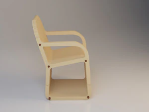 chair parametric wood loft 3D Model
