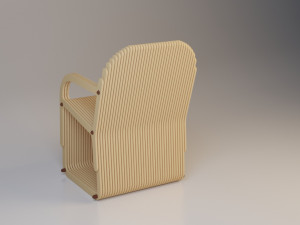chair parametric wood loft 3D 模型