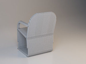 chair parametric wood loft 3D 模型