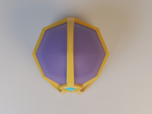 ancient fantasy helmet - low-poly low-poly 3D Model