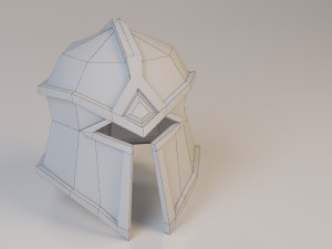 ancient fantasy helmet - low-poly low-poly 3D Model