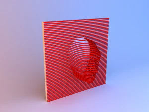 cabeza decoraci&oacute;n de interiores - arte - dise&ntilde;o Modelo 3D