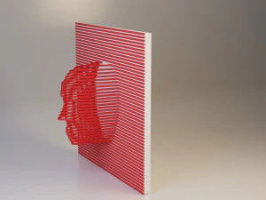 head interior decoration - art - desing 3D Model
