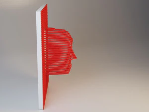 head interior decoration - art - desing 3D Model