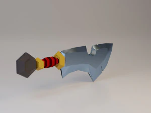 sword - dagger low-poly low-poly 3D Model