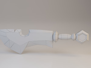 sword - dagger low-poly low-poly 3D Модель