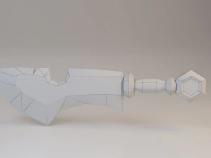 sword - dagger low-poly low-poly 3D Model