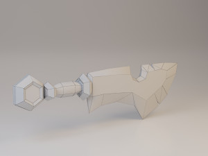 sword - dagger low-poly low-poly 3D Модель