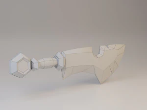 sword - dagger low-poly low-poly 3D Model