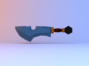 sword - dagger low-poly low-poly 3D Модель