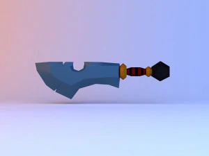 sword - dagger low-poly low-poly 3D Model