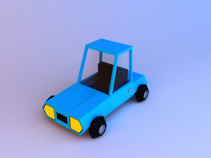 cartoon car low-poly low-poly 3D Model