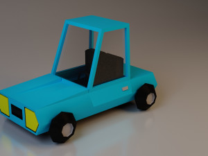 cartoon car low-poly low-poly 3D Model