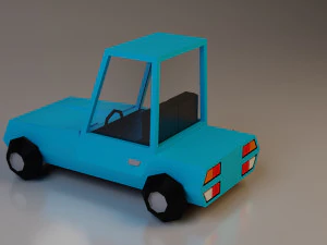 cartoon car low-poly low-poly 3D Model