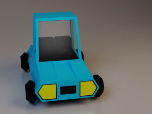 cartoon car low-poly low-poly 3D Model