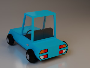 cartoon car low-poly low-poly 3D Model