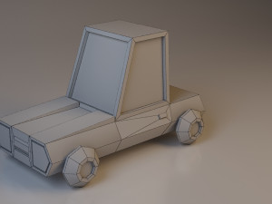 cartoon car low-poly low-poly 3D Model