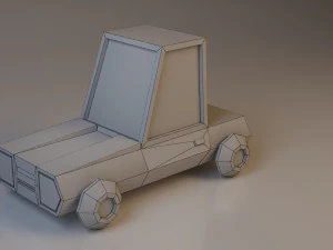 cartoon car low-poly low-poly 3D Model