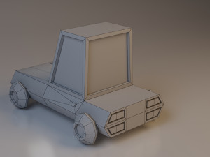 cartoon car low-poly low-poly 3D Model