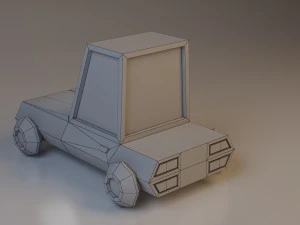 cartoon car low-poly low-poly 3D Model