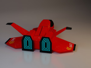 spaceship low-poly toy low-poly 3Dモデル