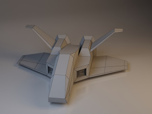 spaceship low-poly toy low-poly 3Dモデル