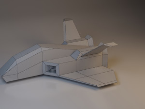 spaceship low-poly toy low-poly 3Dモデル