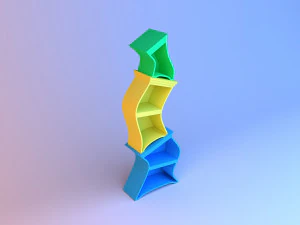 armario curvo Modelo 3D