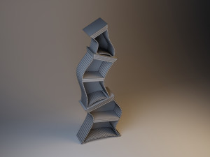 curved cupboard 3D Model