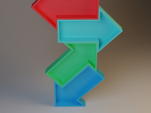 original arrows cupboard Model 3D