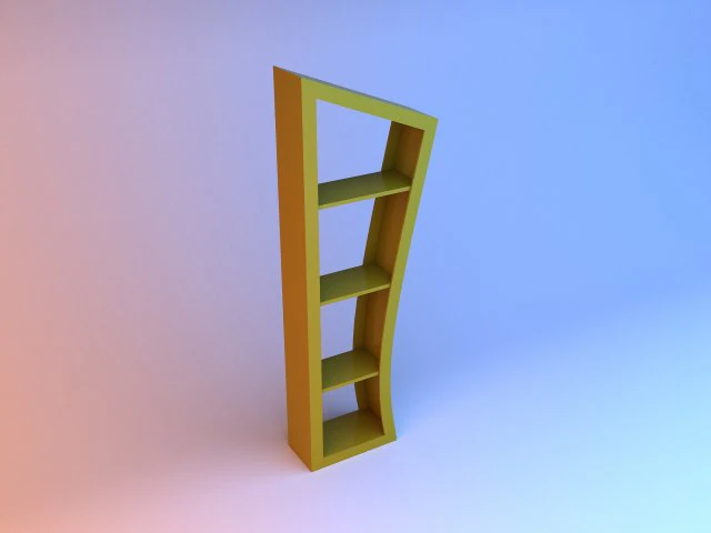 왜곡된 찬장 3D 모델 .c4d .max .obj .3ds .fbx .stl .blend 