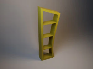 왜곡된 찬장 3D 모델