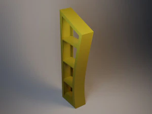 왜곡된 찬장 3D 모델