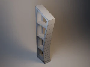 왜곡된 찬장 3D 모델
