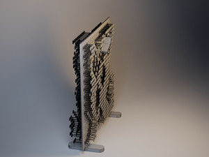 cupboard with pull-out elements 3D-Modell